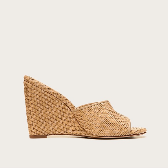 Veronica Beard Dali Raffia wedge sandal - Picture 2 of 12
